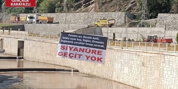 Cengiz Holding’in siyanür havuzuna karşı yurttaşların tepkileri devam ediyor