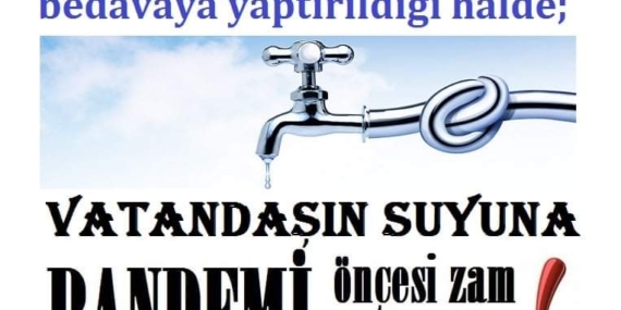 Trabzon’da yılda yüzde 32,6’lık su zammı!