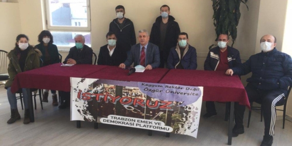 Trabzonlu eğitimcilerden Boğaziçi Üniversitesi öğrencilerine tam destek