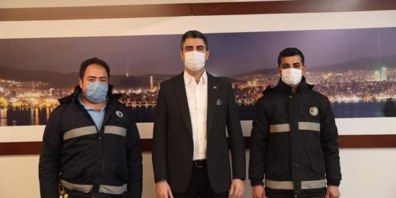 Belediye işçilerinden örnek davranış