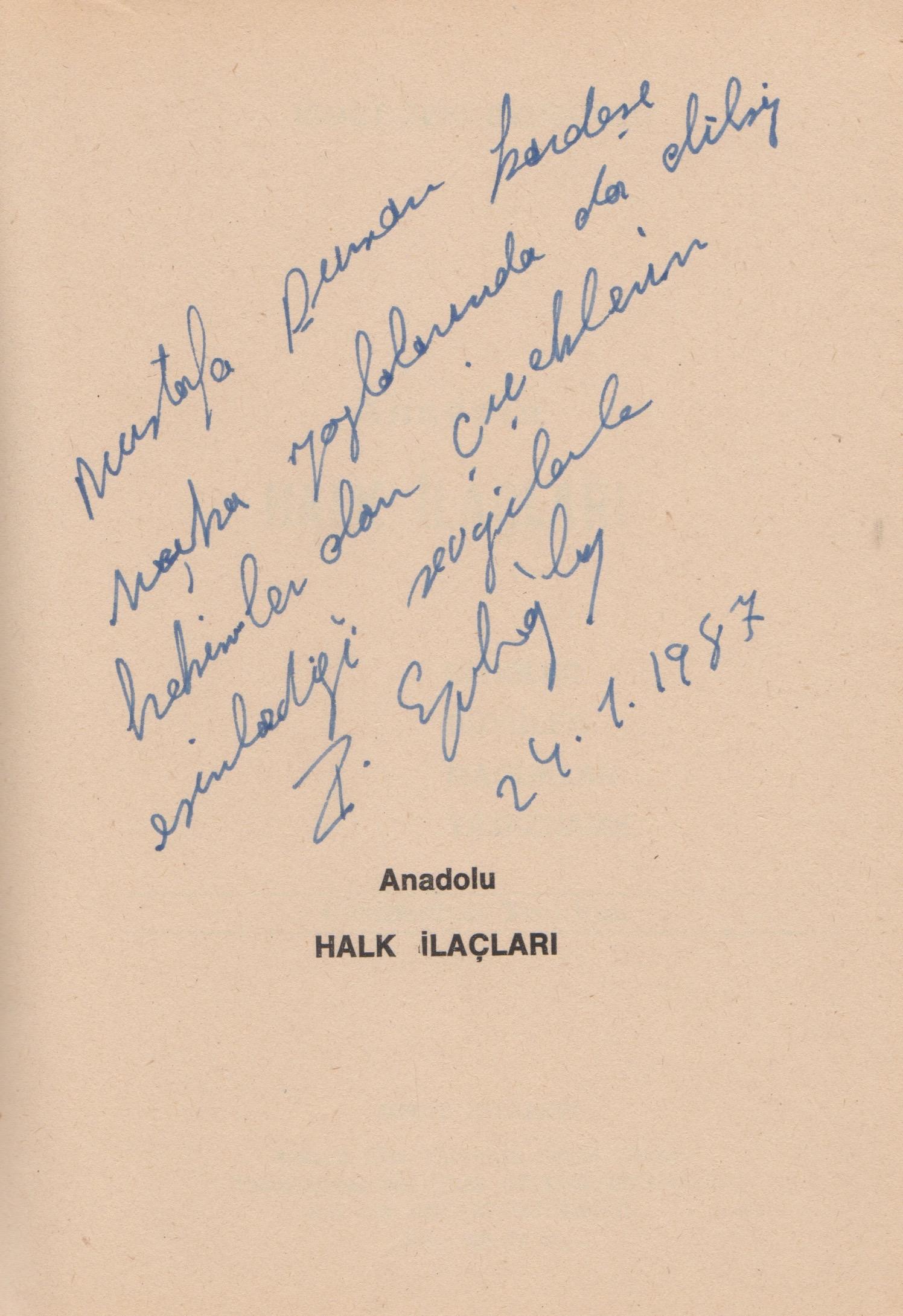 4. Anadolu Halk İlaçlari i. Zeki Eyuboğlu Geçit Kitabevi İstanbul 1987 585 s.