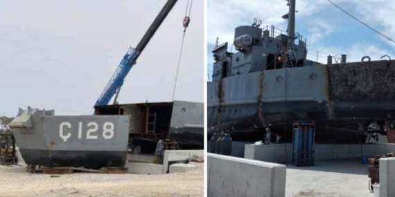 AKP, Kıbrıs’taki “Ç-128” adlı müze gemisinin üzerindeki “128”i sildi!