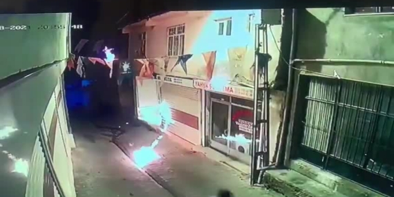 AKP Hani ilçe binasına molotoflu saldırı