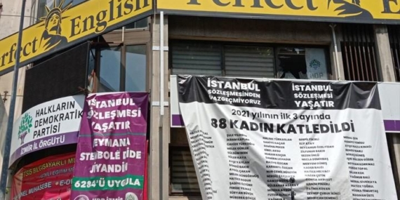 HDP İzmir il binasına silahlı saldırı: 1 ölü