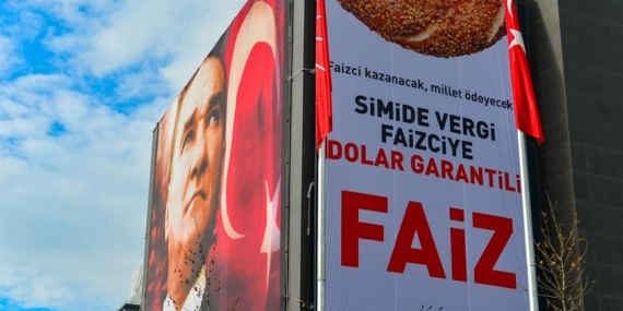 CHP’NİN ‘FAİZ’ PANKARTINI VALİLİK KALDIRTTI!…