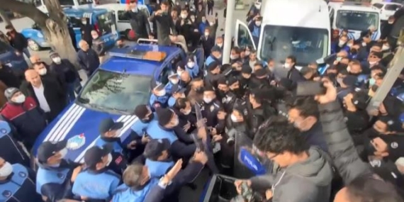 İBB ZABITASI İLE ESENLER ZABITASI ARASINDA ARBEDE…