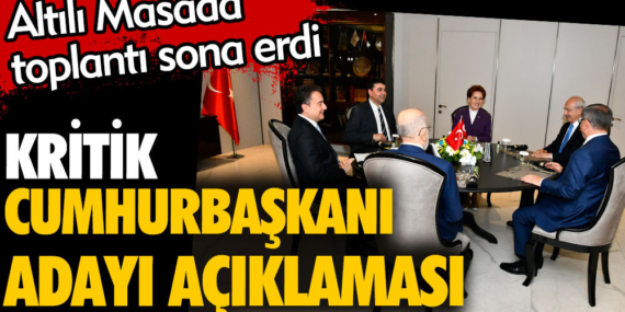 ALTILI MASA, BEŞİNCİ KEZ TOPLANDI. 7 ALTILI MASA, BEŞİNCİ KEZ TOPLANDI.