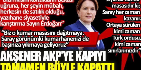 MERAL AKŞENER’DEN TARİHİ SÖZLER…