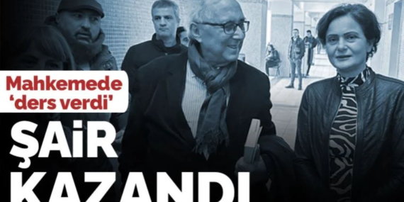 MAHKEMEDE DERS VERDİ VE ŞAİR KAZANDI.